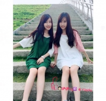 左邊❤️安亞 160-21歲-C-44kg, 右邊❤️安琦 162-21歲-D-45kg